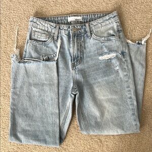 Light Blue Distressed Jeans